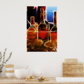 Poster bouteille de vin (Cuisine)