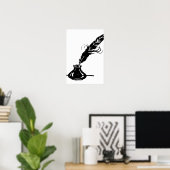 Poster Bouteille d'encre et de talon (Bureau à domicile)