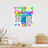 POSTER BOUTEILLE ET TRAVERSER JEREMIAH 29:11 PERSONNALISÉ (Cuisine)