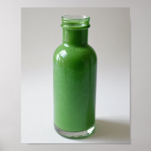 Poster Bouteille verte (Devant)