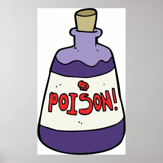 Poster Bouteille Violette De Poison (Devant)