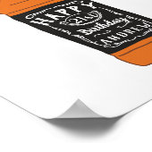 Poster Bouteille Whiskey 21e anniversaire Amateurs de Whi (Coin)