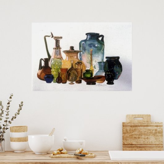 Poster Bouteilles (Cuisine)