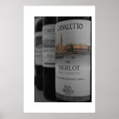 Poster Bouteilles à vin (toile) (Devant)