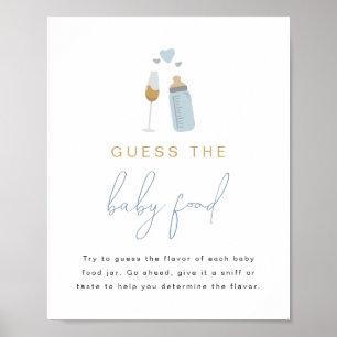 Poster Bouteilles ANDI Blue Poppin' Guess The Baby Food G
