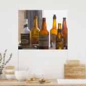 Poster Bouteilles d'antiquités (Cuisine)