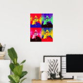 Poster Bouteilles d'art pop (Bureau à domicile)