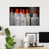 Poster Bouteilles de colle (Bureau à domicile)