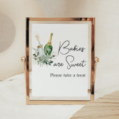 Poster Bouteilles de Poppin Baby shower Les bébés sont do