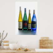 Poster bouteilles de vin (Cuisine)