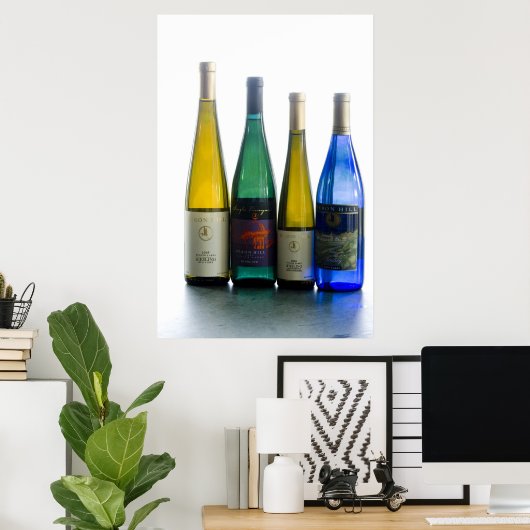 Poster bouteilles de vin (Bureau à domicile)