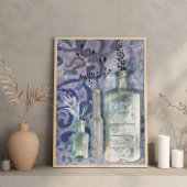 Poster Bouteilles d'impression et de texture d'inspiratio