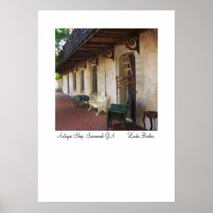Poster Boutique d'antiquités à Savannah GA