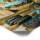 Poster Boutique de crème glacée au chocolat fondu (Coin)