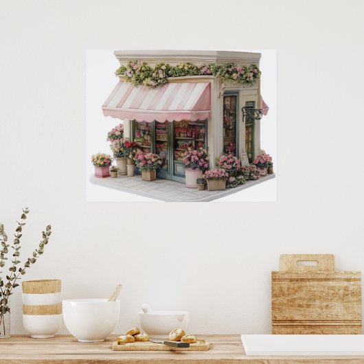 Poster Boutique de fleurs (Cuisine)