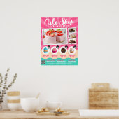 Poster Boutique De Gâteaux, Boulangerie, Confiserie - (Cuisine)
