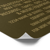 Poster Boutique de musique élégante Publicité (Coin)