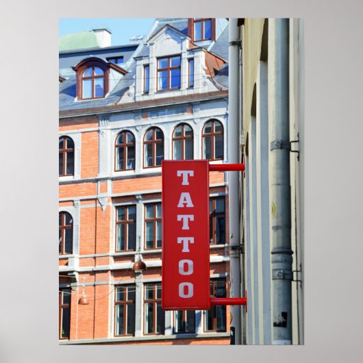 Poster Boutique de tatouage de Copenhague (Devant)