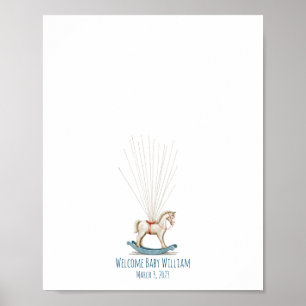 Poster Boutique d'empreintes digitales du Cheval de Jouet