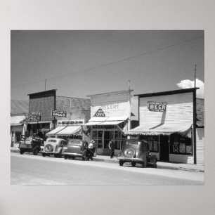 Poster Boutiques de Main Street, 1941. Photo vintage