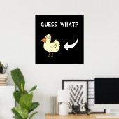 Poster Bouton de poulet (Bureau à domicile)