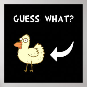 Poster Bouton de poulet