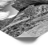 Poster Bouton du palais de justice - noir et blanc | Post (Coin)