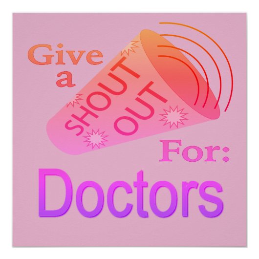 Poster Bouton Éclater pour les médecins (Devant)