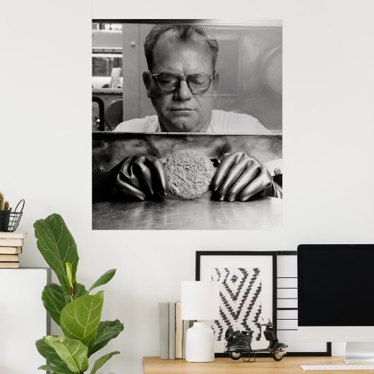 POSTER BOUTON PLUTONIUM DANGEREUX (Bureau à domicile)