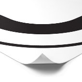 Poster Bouton Push pour le panneau de croisement (Coin)