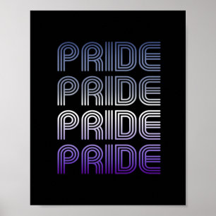 Poster Bouton Retro Pride