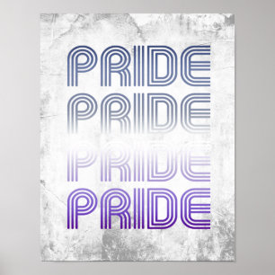 Poster Bouton Retro Pride