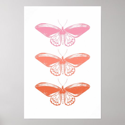 Poster Bouton rose Vintage (Devant)