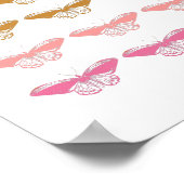 Poster Bouton rose Vintage (Coin)