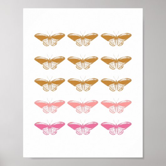 Poster Bouton rose Vintage (Devant)