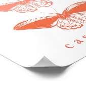 Poster Bouton rose Vintage (Coin)