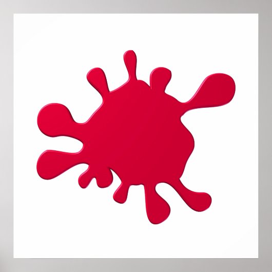 Poster Bouton rouge (Devant)