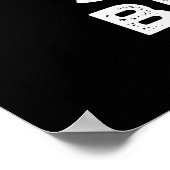 Poster Bouton Snooze Funny Jeu couché Dark BG (Coin)