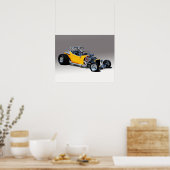 Poster Bouton vintage T (Cuisine)