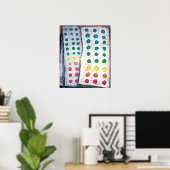 Poster "Boutons à bonbons" (Bureau à domicile)