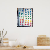Poster "Boutons à bonbons" (Cuisine)