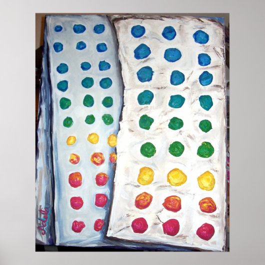 Poster "Boutons à bonbons" (Devant)