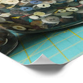 Poster Boutons anciens dans un pot (Coin)