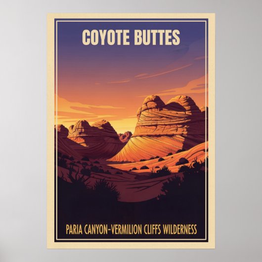 Poster Boutons Coyote V01 (Devant)