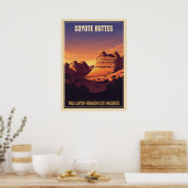 Poster Boutons Coyote V01 (Cuisine)