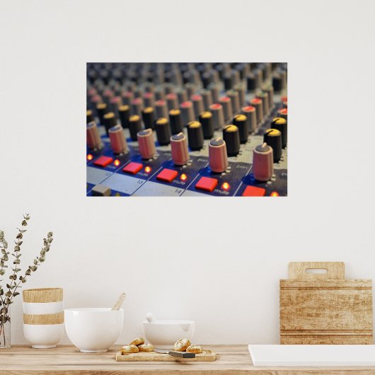 Poster Boutons de carte mixte (Cuisine)