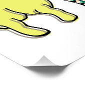 Poster Boutons de chien colorés (Coin)