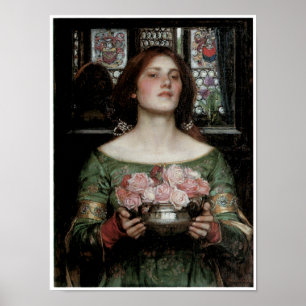 Poster Boutons de rose du YE de rassemblement tandis que