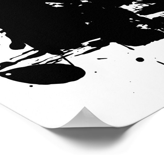 Poster Boutons noirs (Coin)