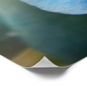 Poster Boutons sur l'orchidée bleue (Coin)